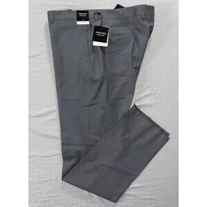 Nordstrom Men's Shop Tech Smart Trim Performance Flat Front Dress Pants. 42, NWT